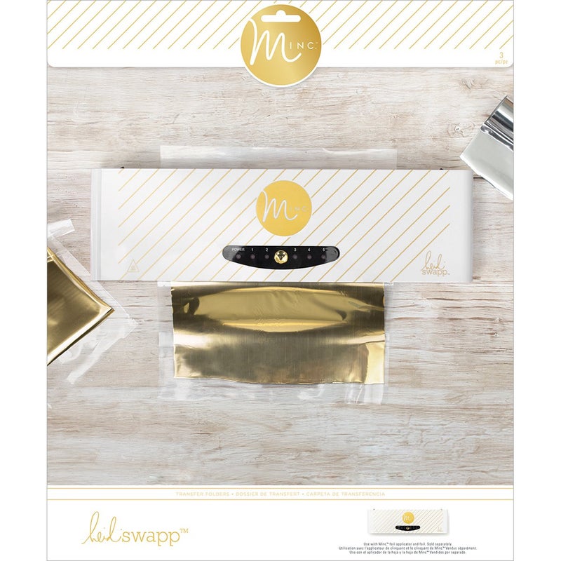 Heidi Swapp Minc Transfer Folders, 2 Pack - 12x6 and 12x14 Transfer Folders for Minc Foiling and Laminator Machine, Scrapbooking, Card Making, Crafting, Journaling, and More